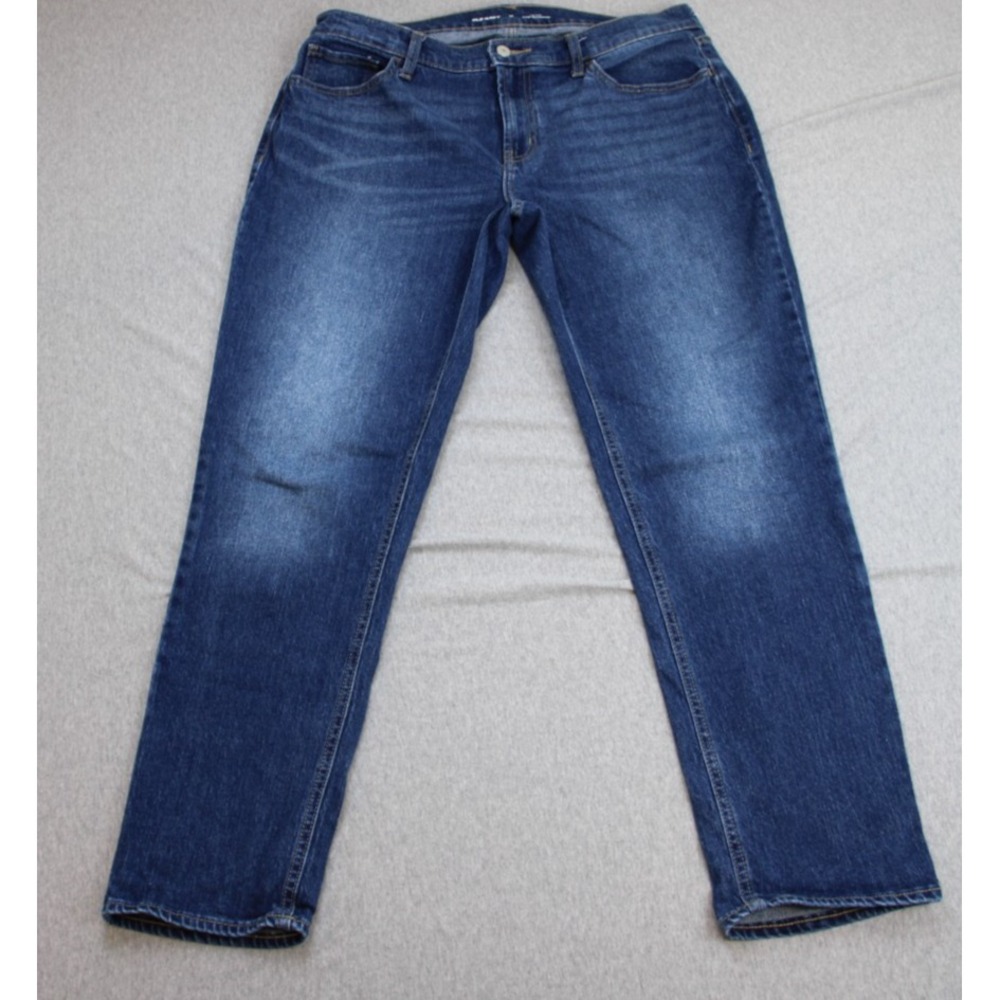Old Navy Jeans Womens 12 Blue Cotton Blend Stretch Mid-Rise Boyfriend